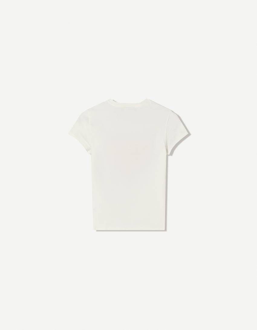 T-shirt Superman à manches courtes-Blanc