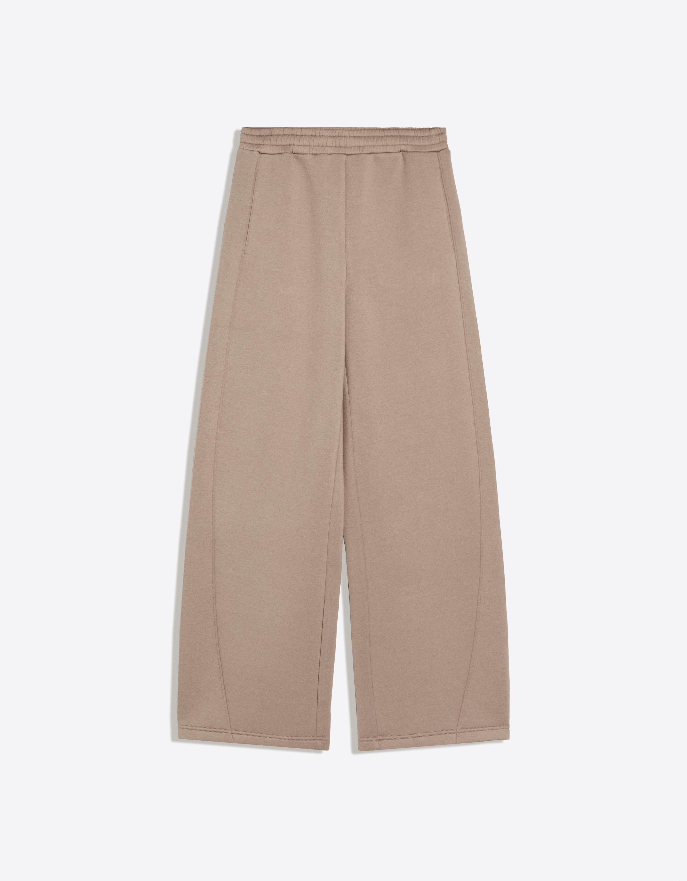 Bershka Scuba dokuma barrel fit pantolon görsel 3