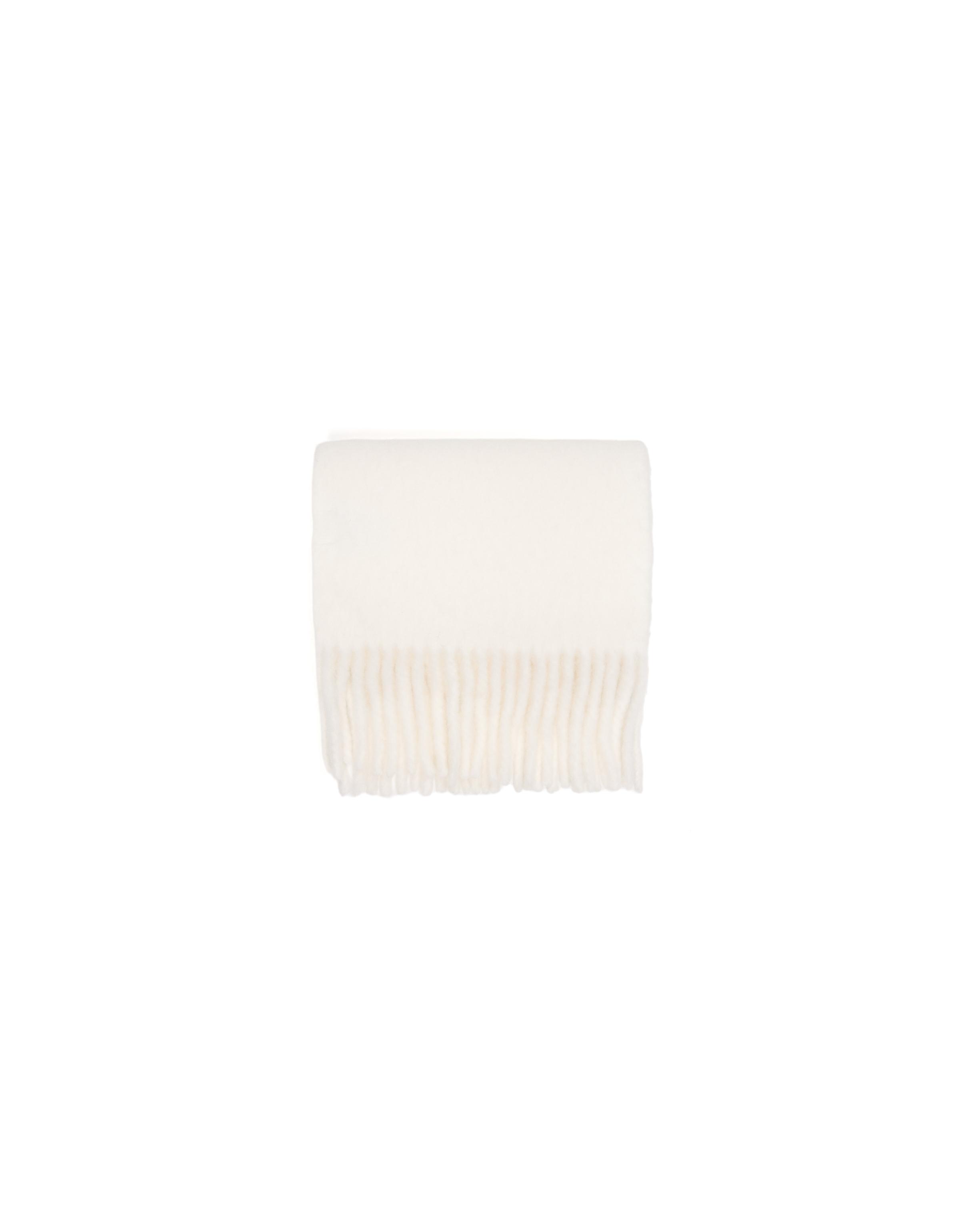 Chunky fringed scarf — Cream