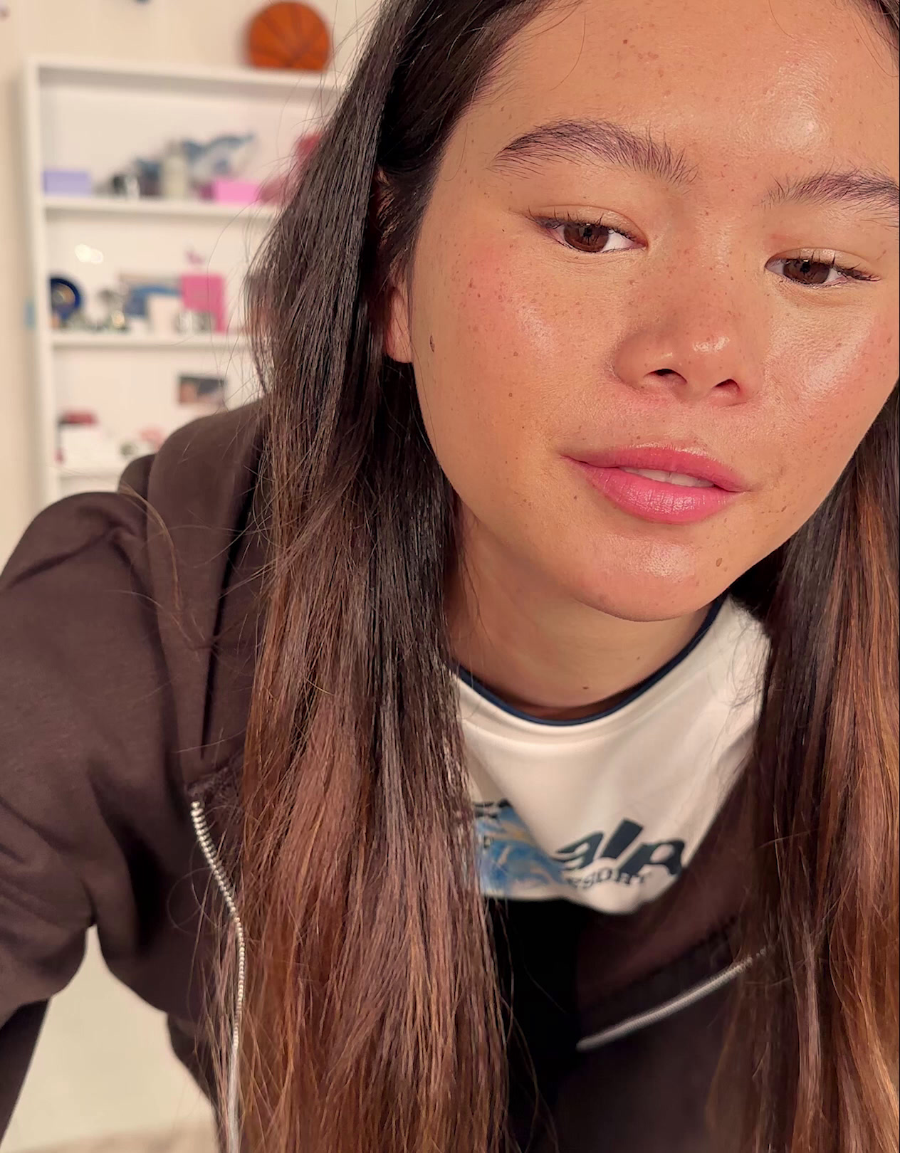 Kapüşonlu oversize fermuarlı sweatshirt - Görsel 172