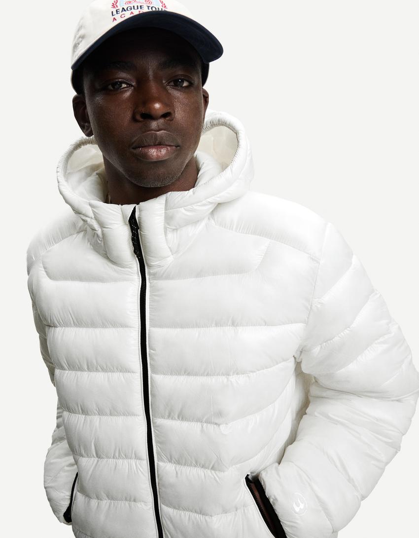 Lightweight puffer jacket-White
