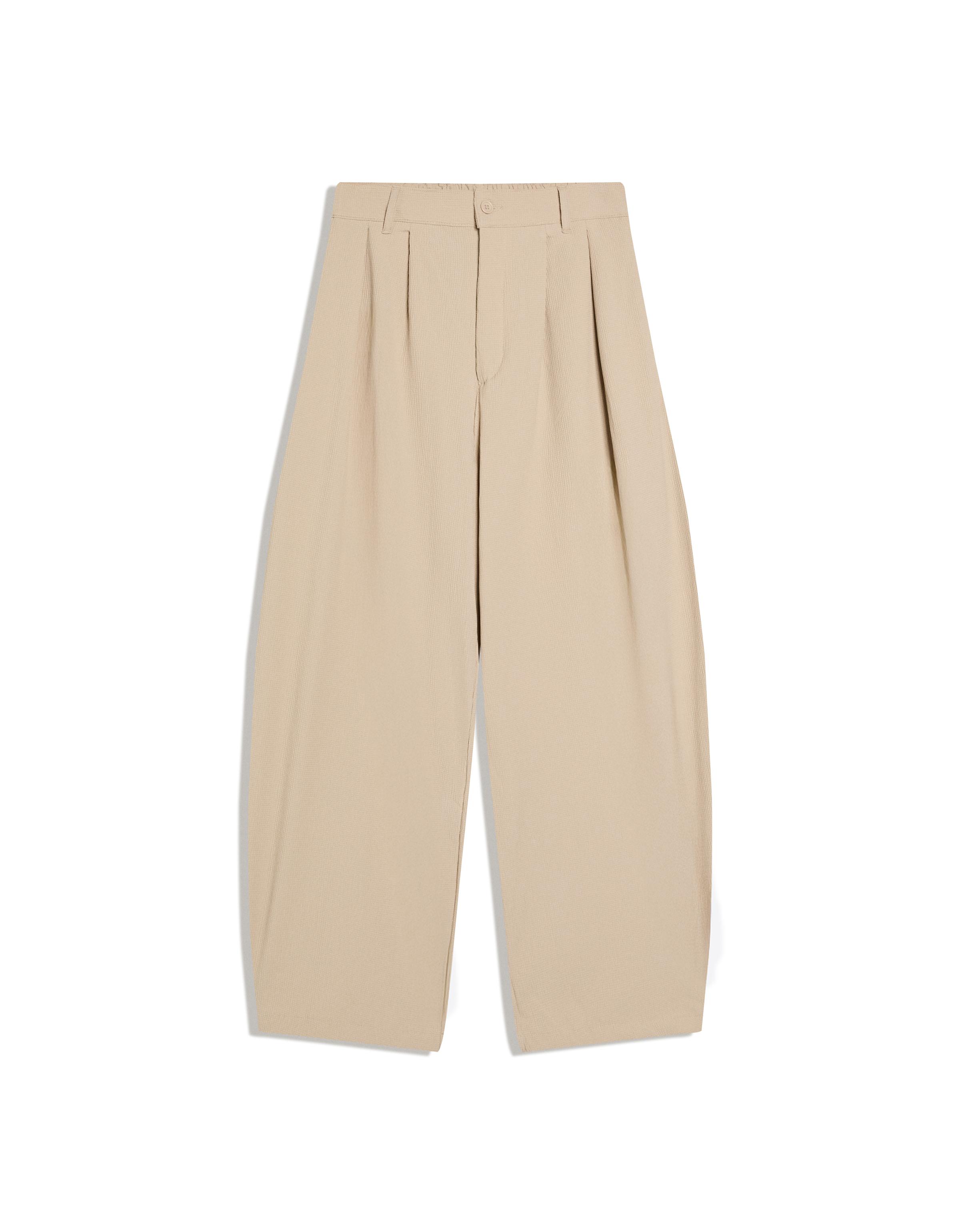 Bershka Piliseli jogger fit baggy pantolon görsel 8