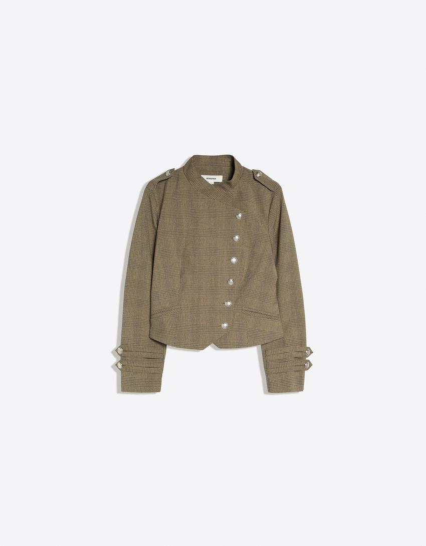 Double-breasted blazer-Mink