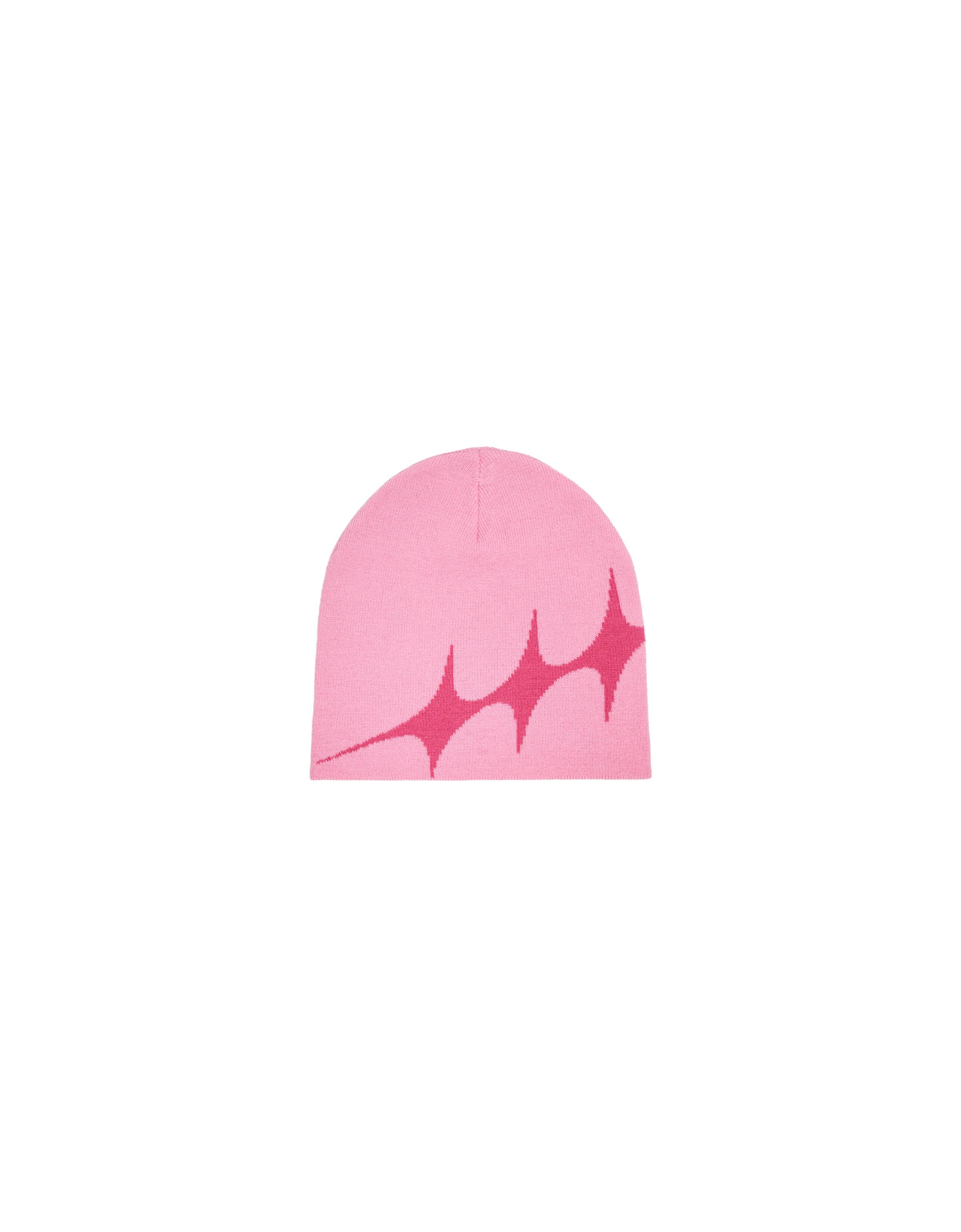 Star knit beanie — Pink