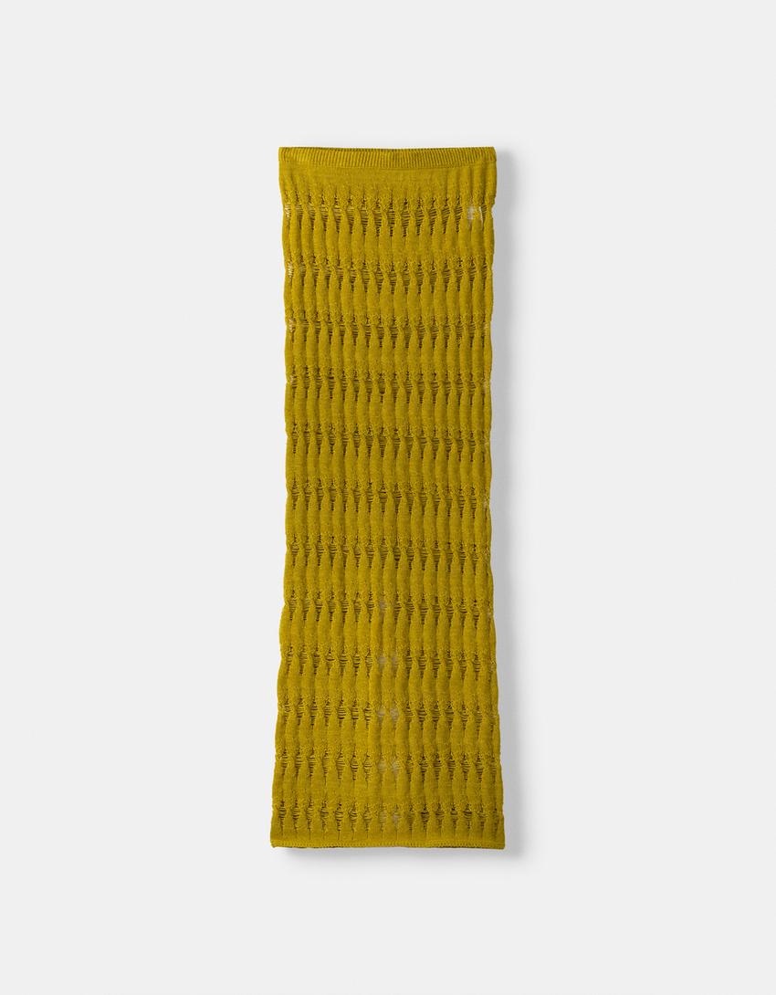 تنورة ميدي ريفية-أخضر-5