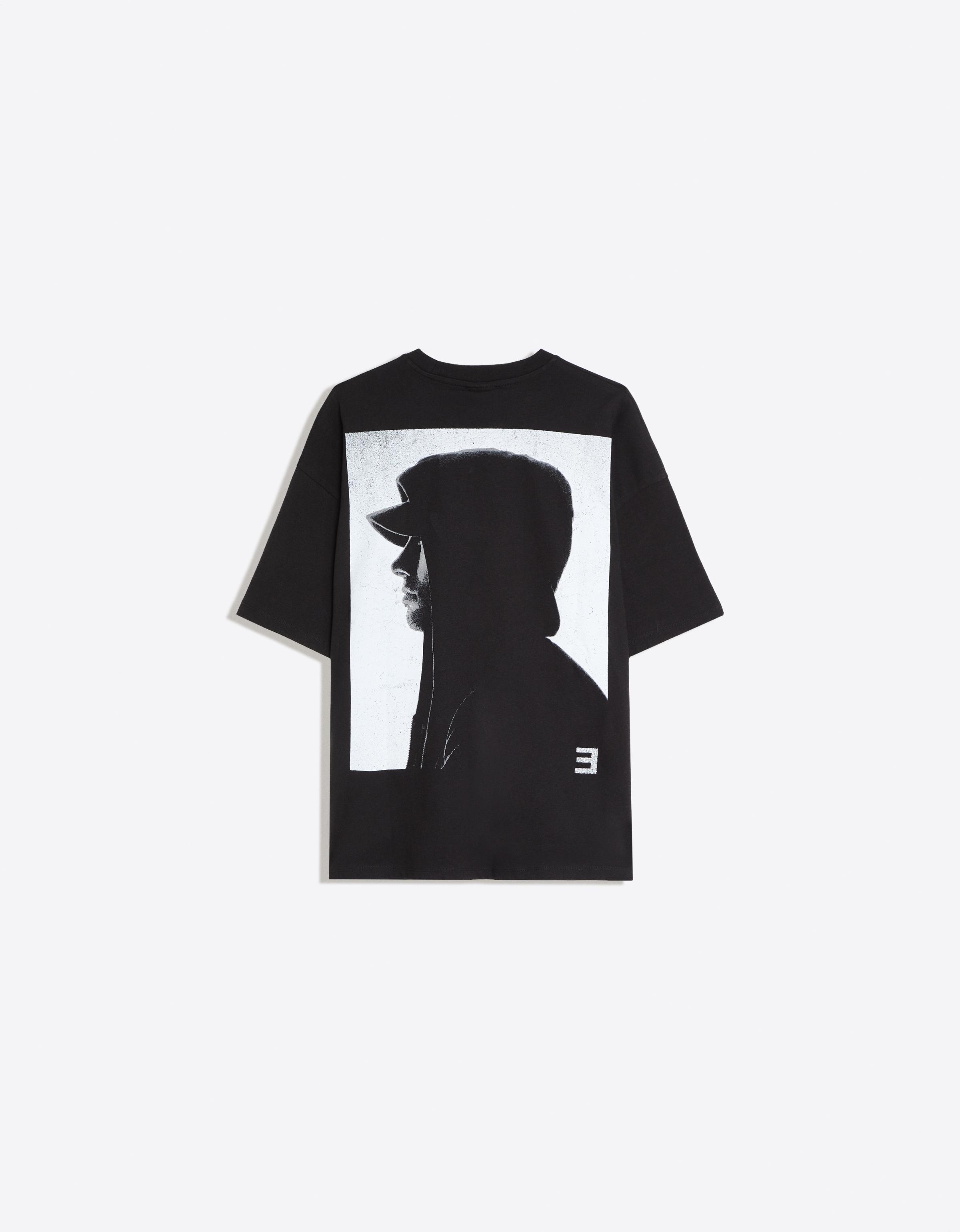Bershka Oversize kısa kollu EMINEM baskılı tişört görsel 3
