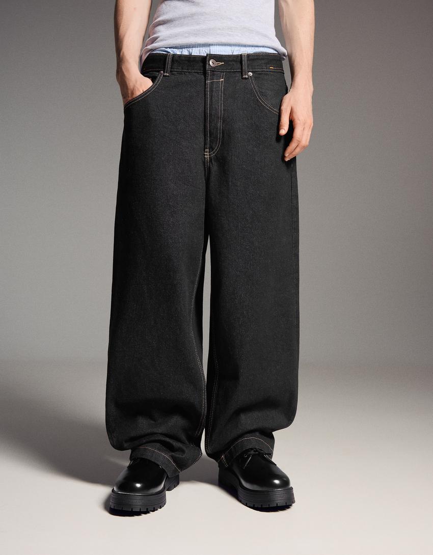 Super baggy jeans-Dark grey