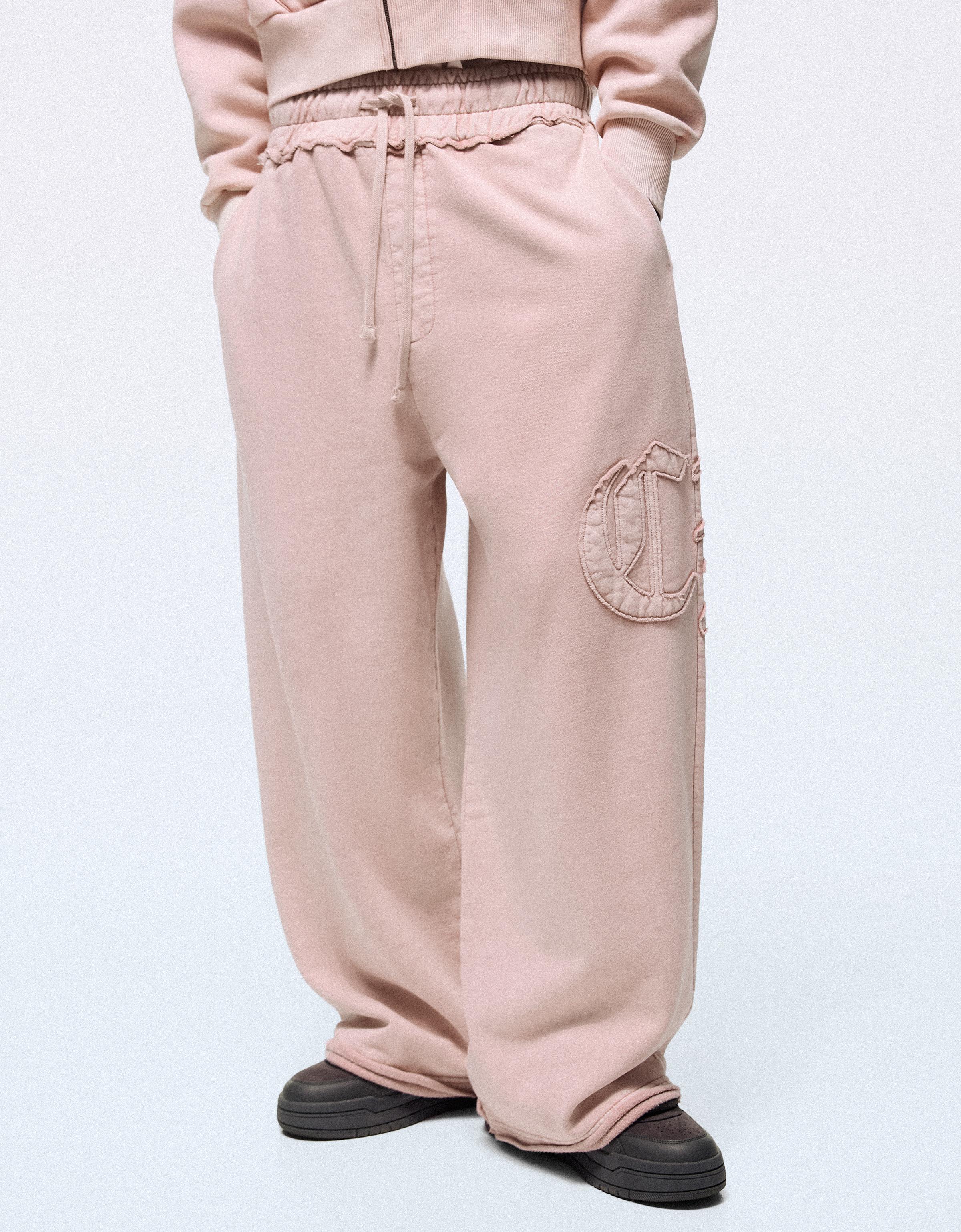 Super baggy washed trousers — Pink