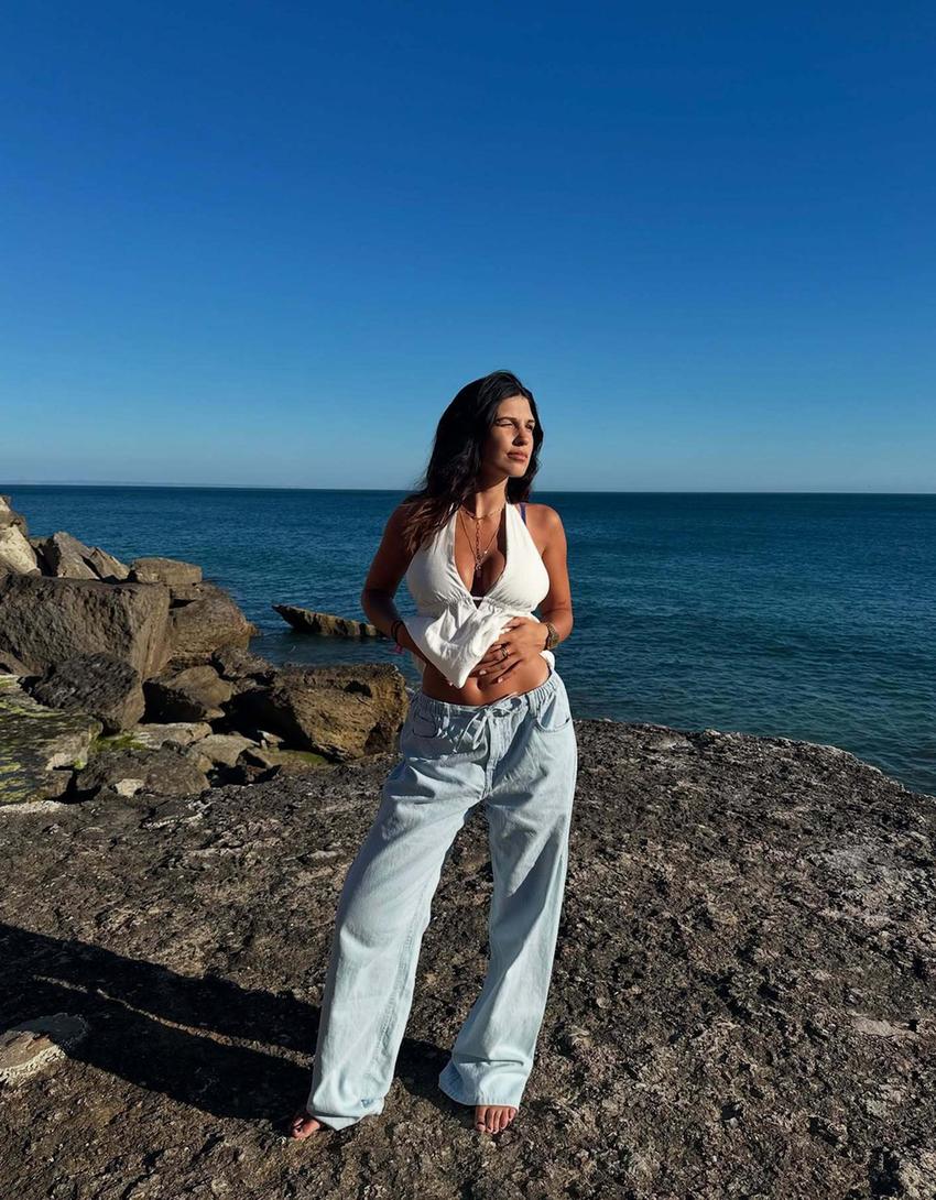 Mujer Bershka Jeans Campana Bershka Vanuatu Pantalones Verdes