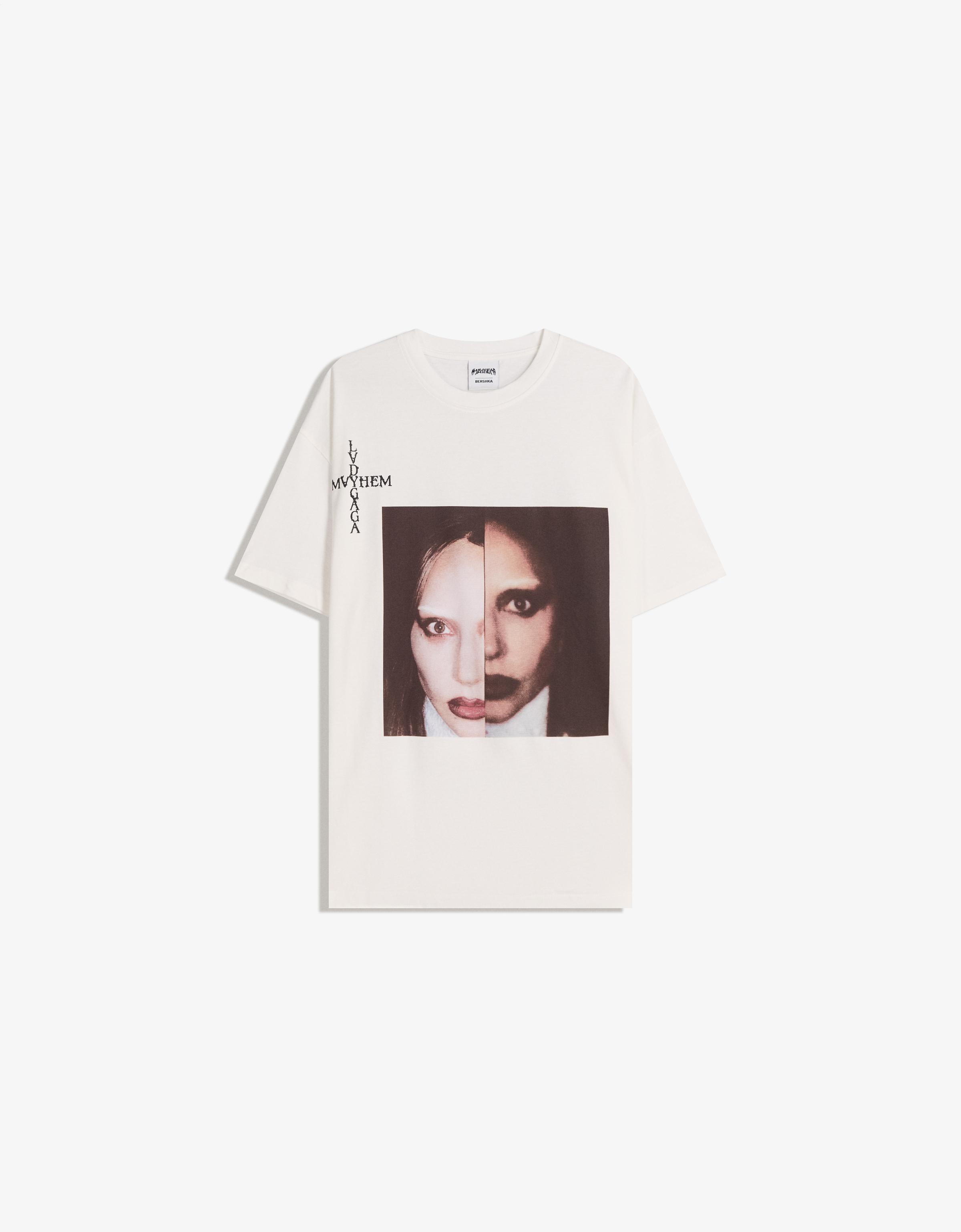 Lady Gaga print short sleeve T-shirt - Women | Bershka
