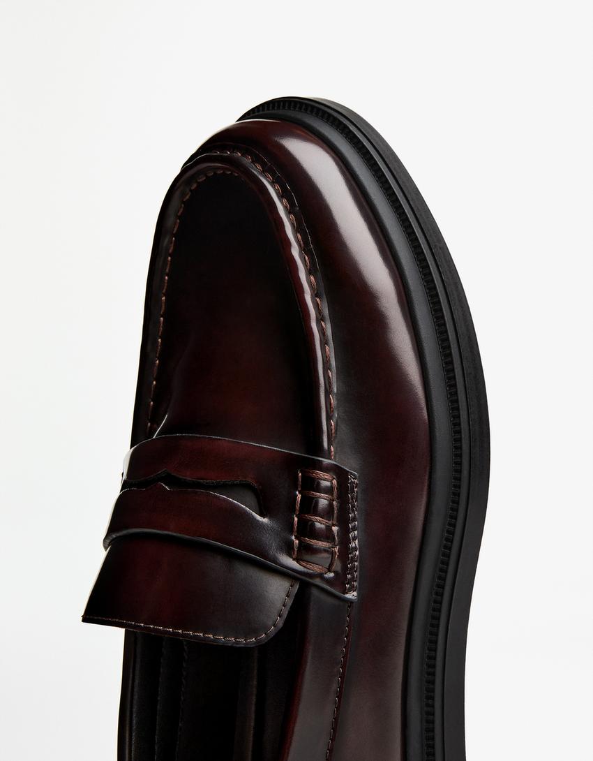 Penny loafers-Maroon