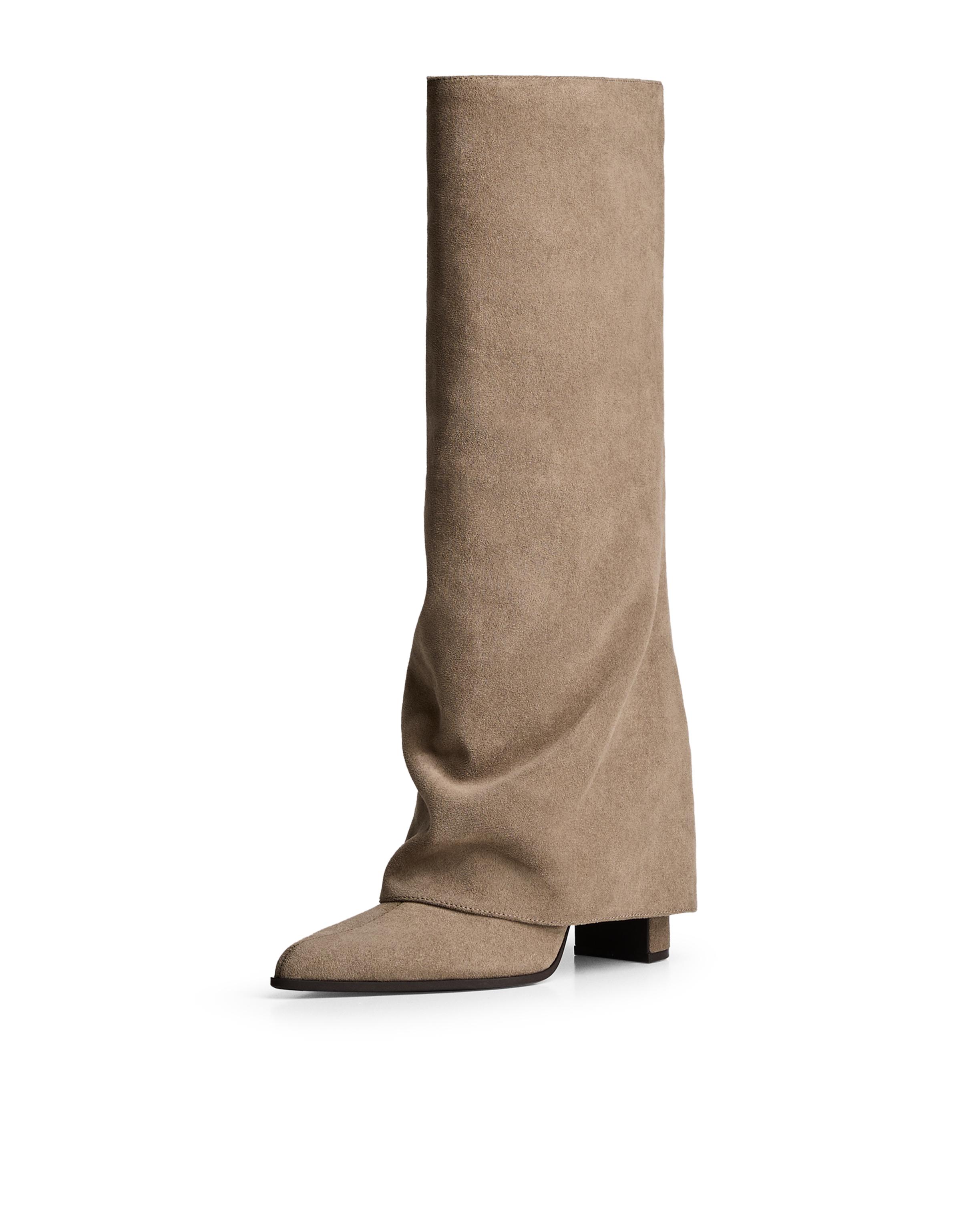 Trouser heeled boots — Tan