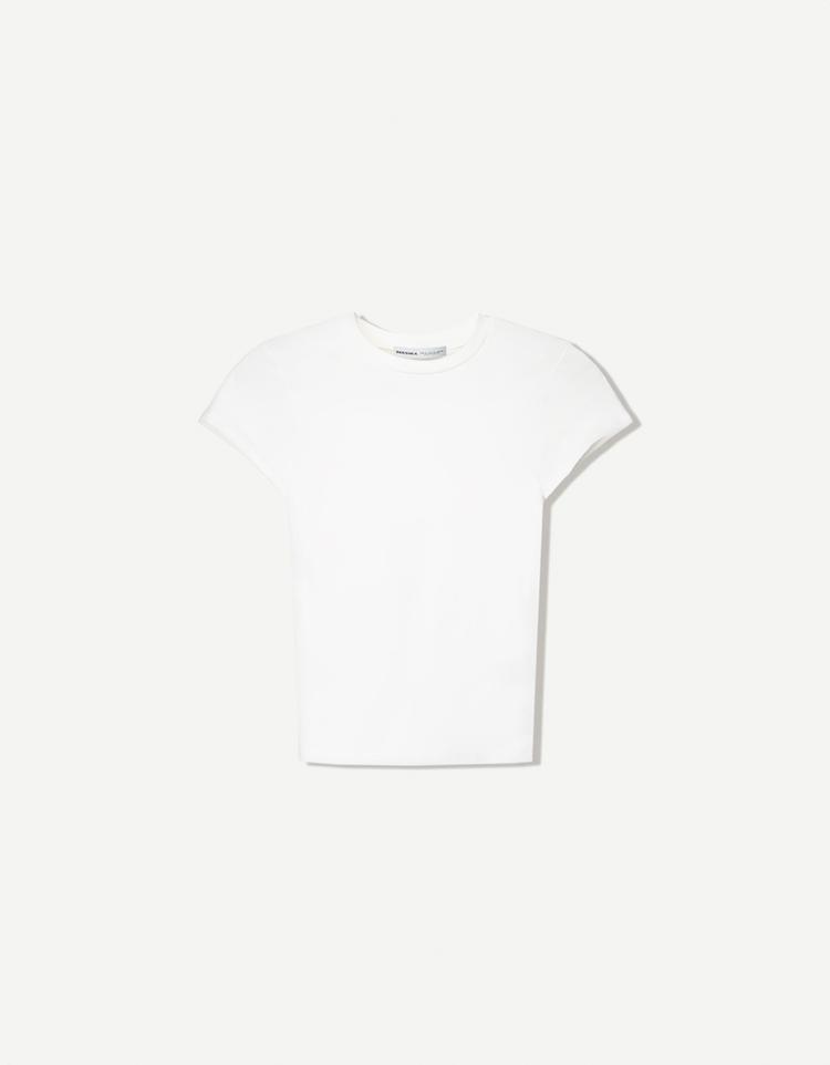 Kısa kollu bisiklet yaka t-shirt