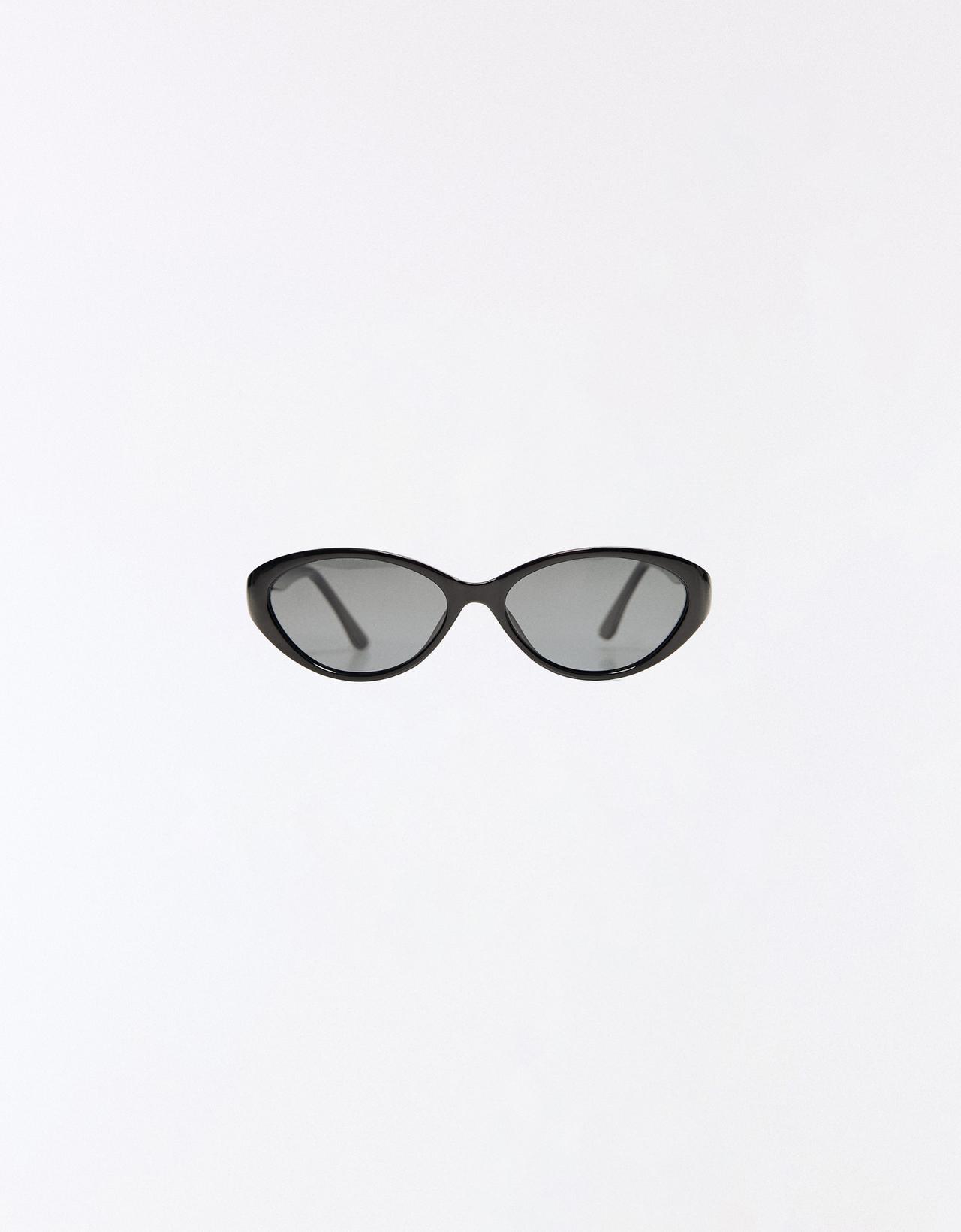 Polarised oval sunglasses — Black