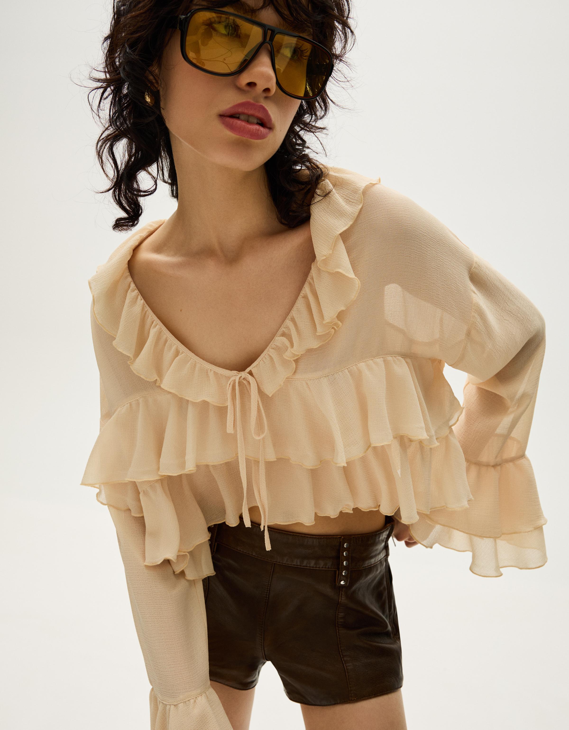 Retro-style sunglasses — Brown