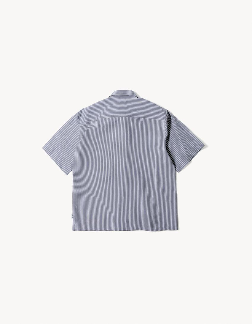 Kurzarmhemd ARIES X BERSHKA-Dunkelgrau