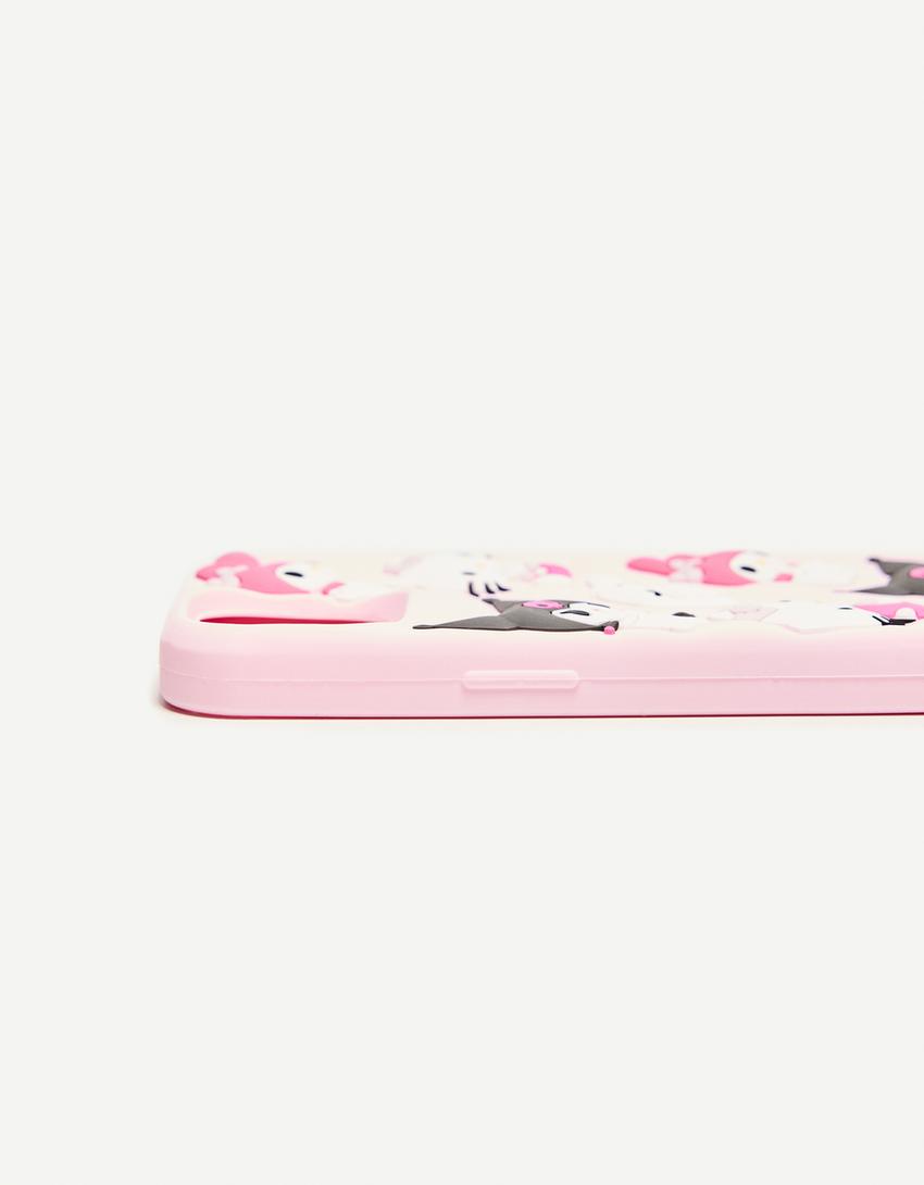 Hello Kitty & Friends desenli iPhone kılıfı-Pembe-3