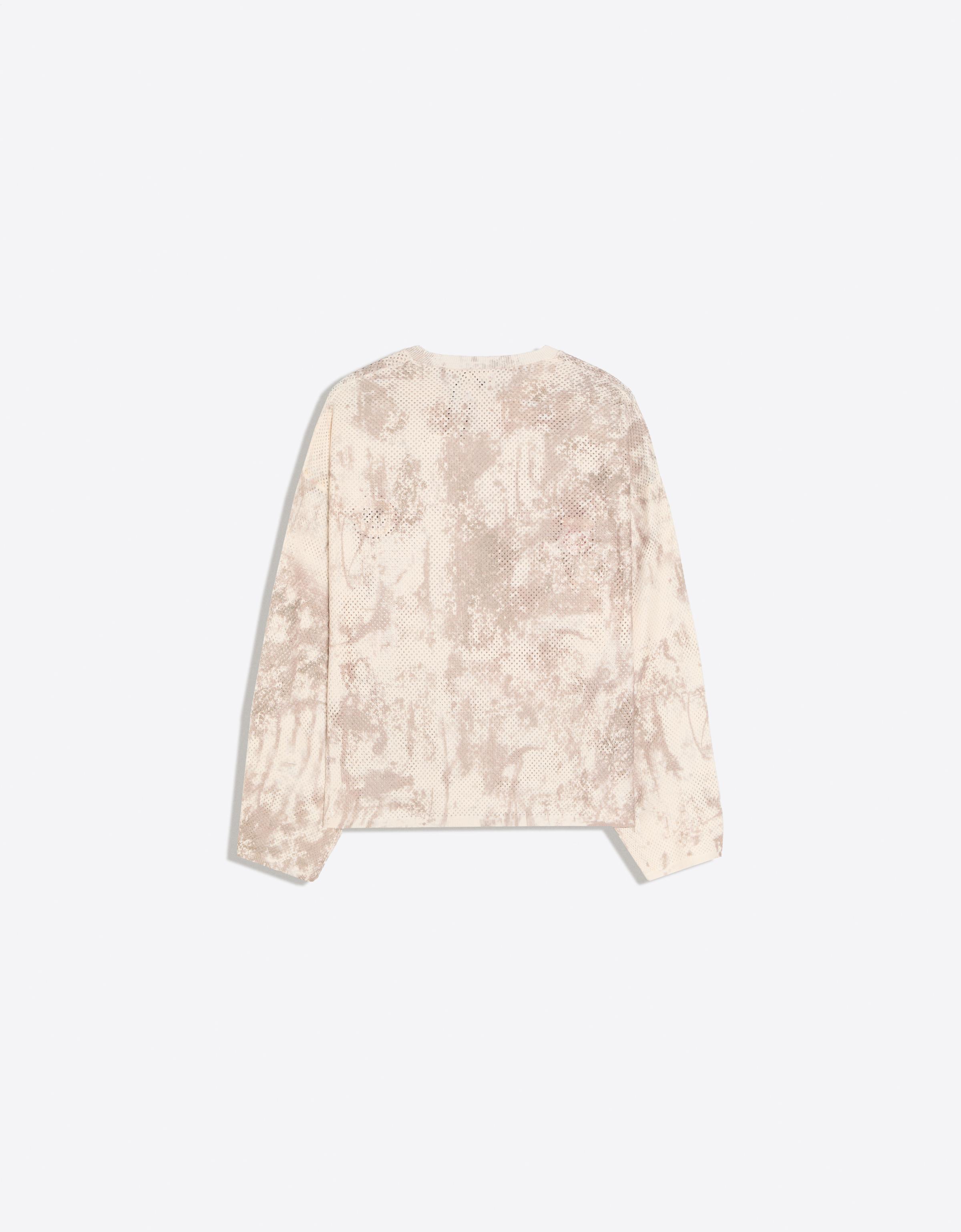 Mesh print jumper — Khaki