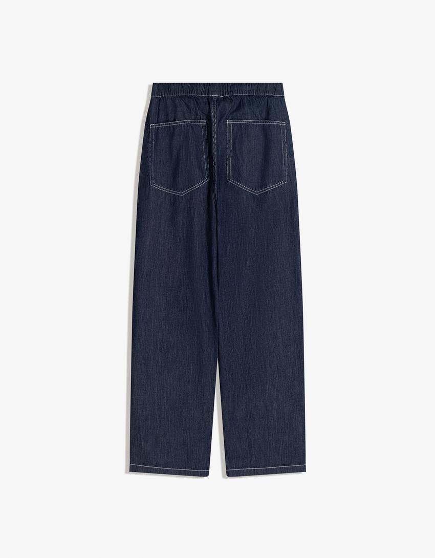Jeans jogger-Marino