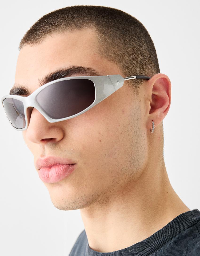 Lunettes de soleil-Argent-3