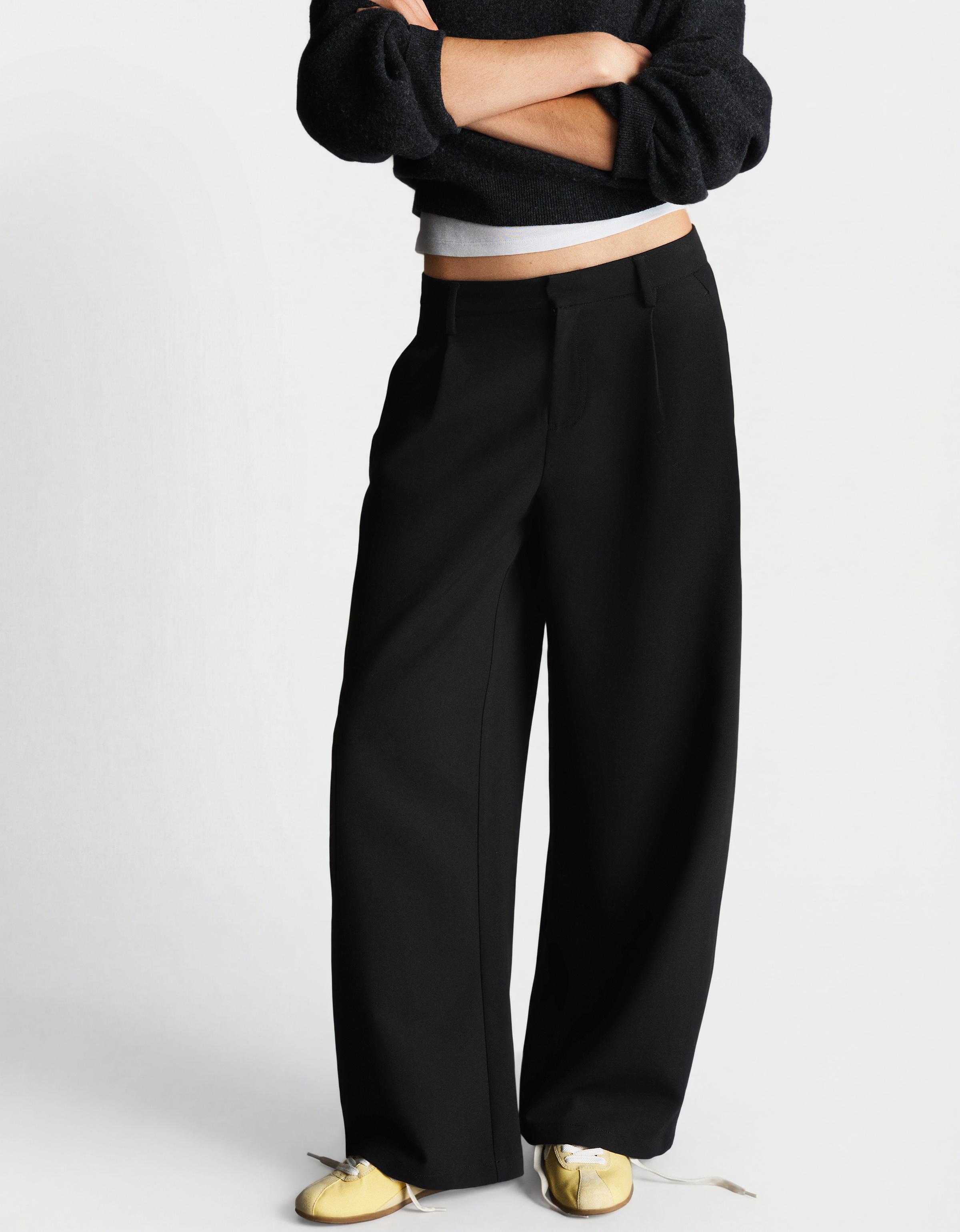 Çift kumaşlı hacimli pantolon - Görsel 37