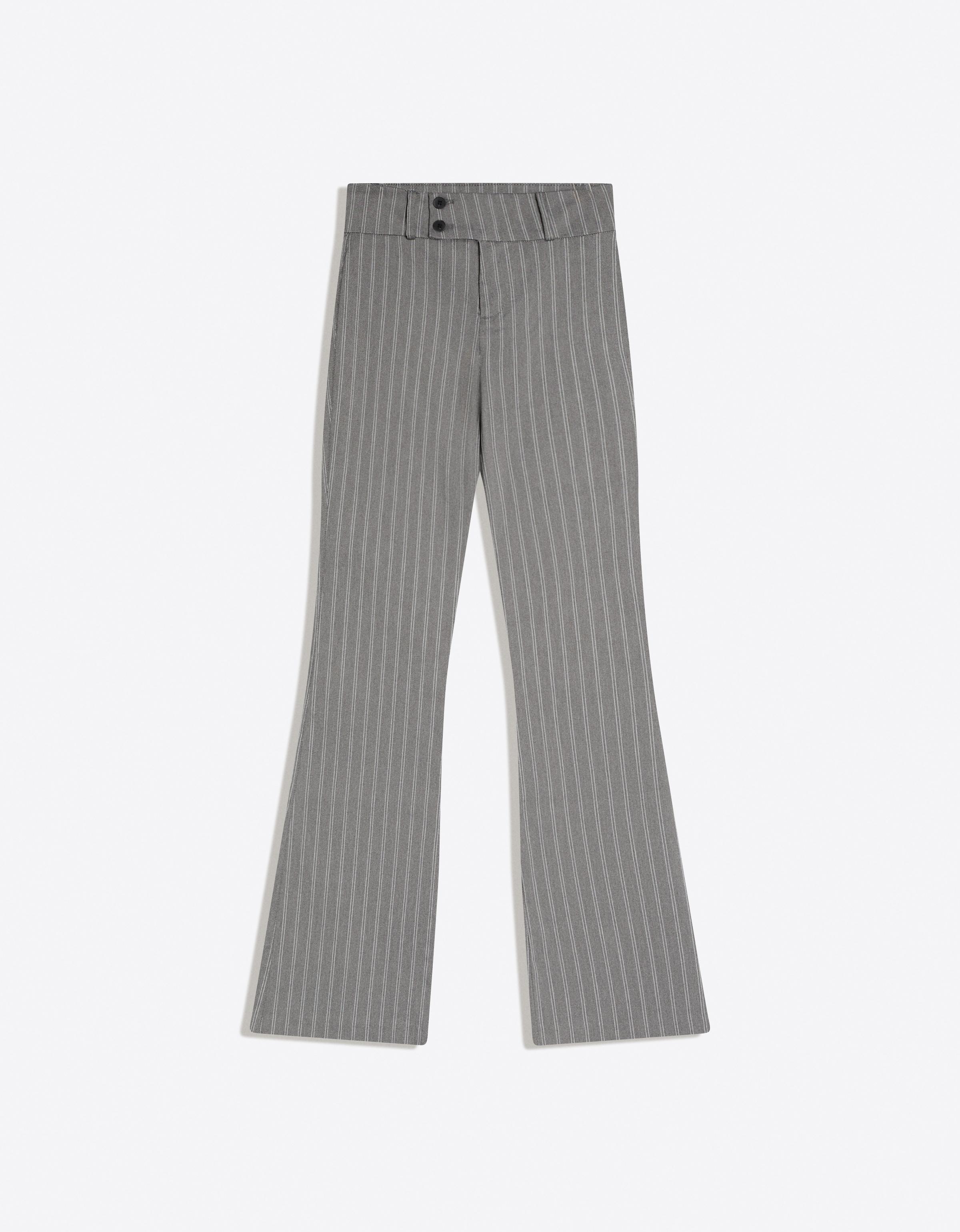 Bengaline flared trousers — Dark grey