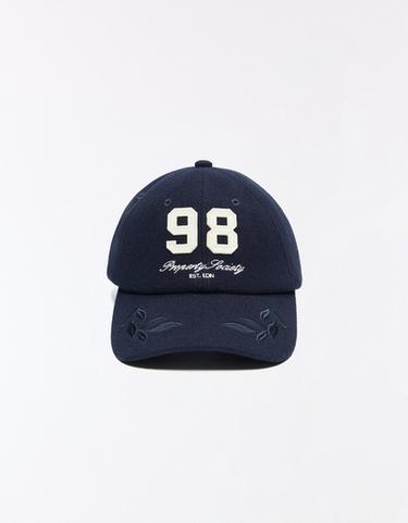 Felt-effect patch cap — Navy 4