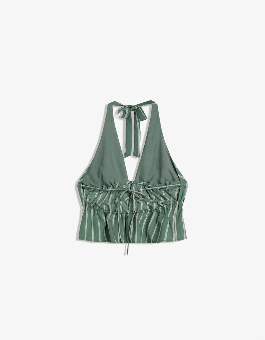 Neckholder-Top-Khaki-5
