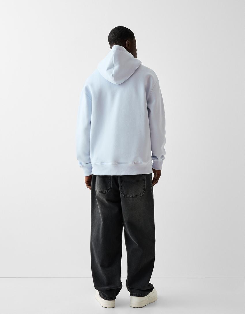 Hoodie-Light blue-1