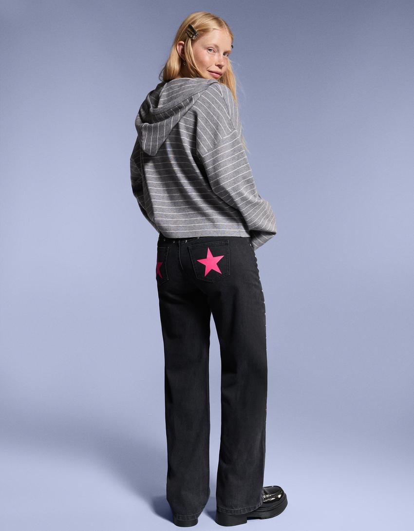 Pull à capuche-Gris-1