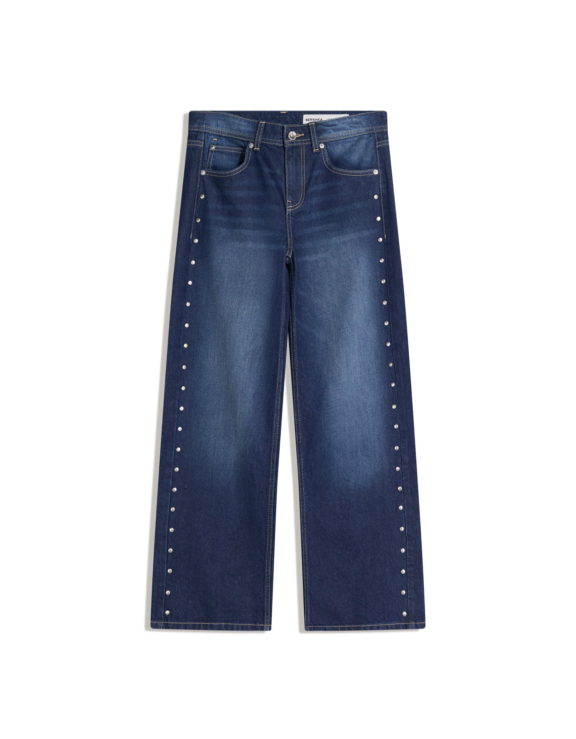 Yıldız zımba detaylı baggy fit jean - Görsel 73