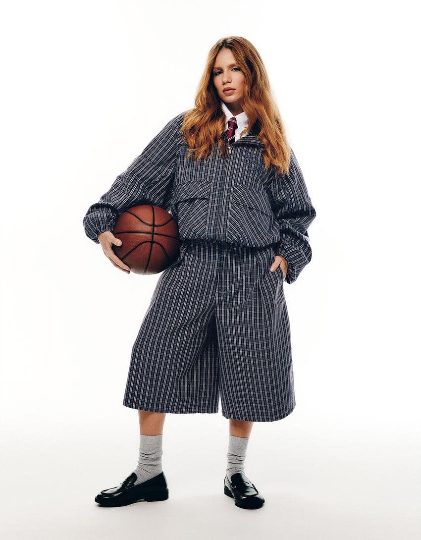 Bermuda cuadros Carol Biazin Collection-Marino