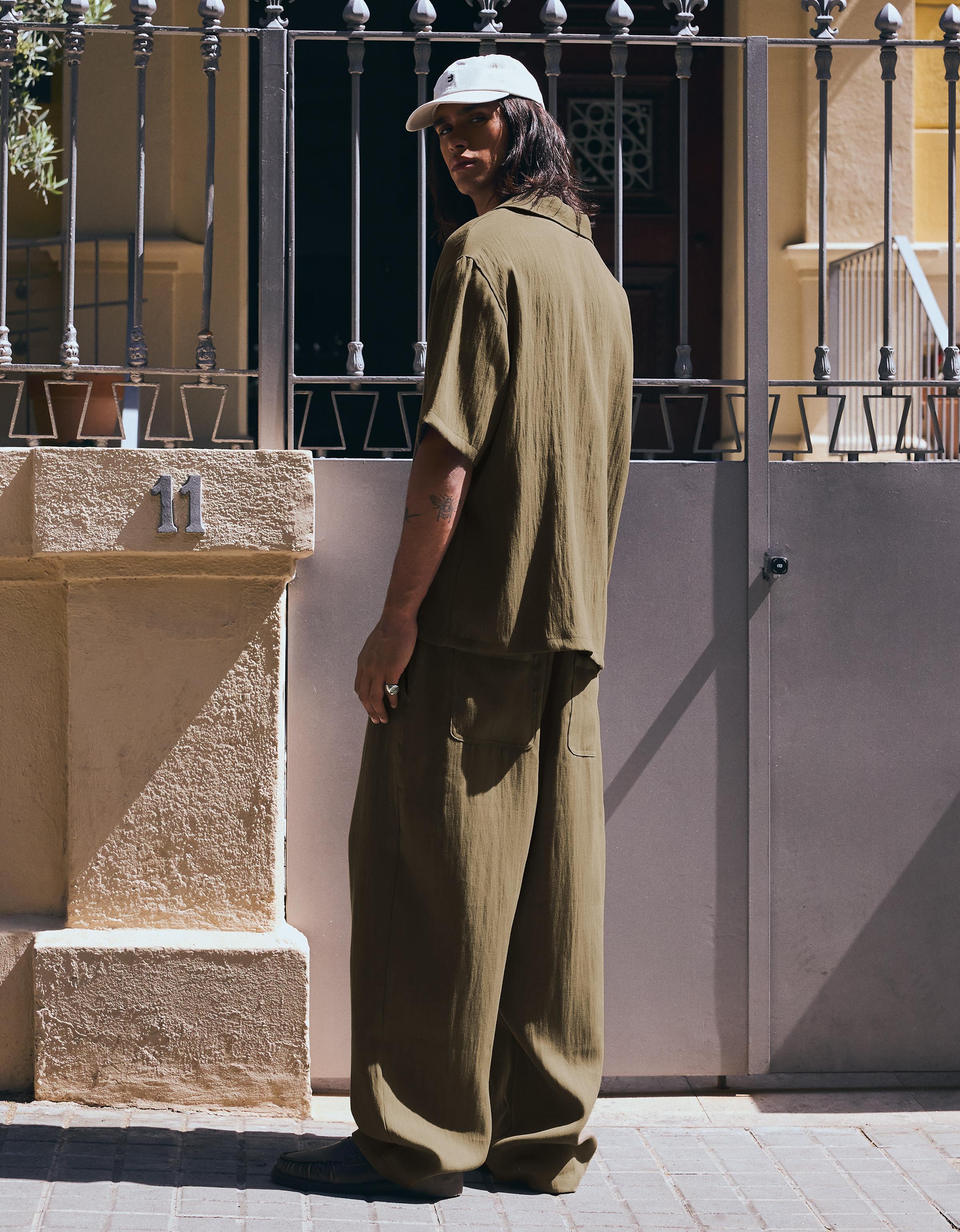 Bershka Baggy rustik pantolon görsel 2