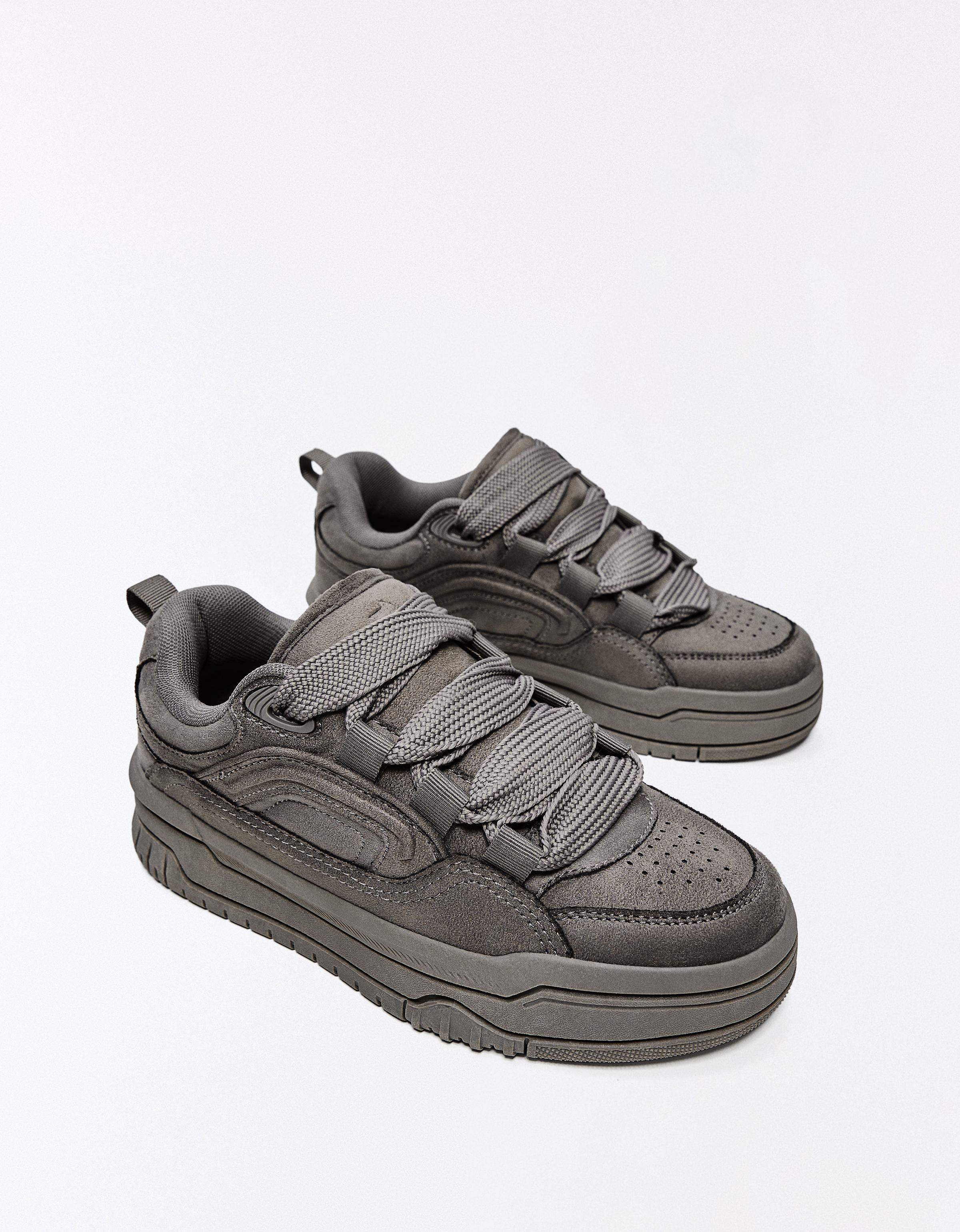Chunky skate trainers — Grey