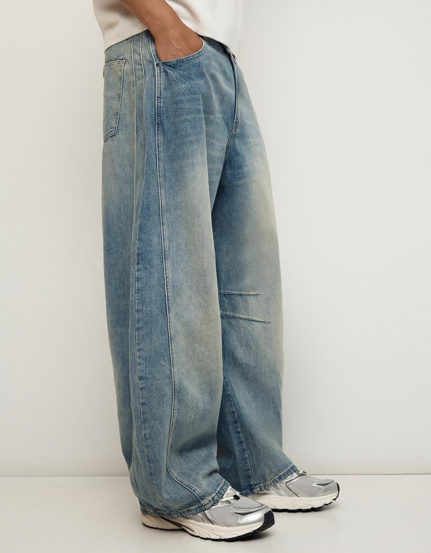 Barrel jeans-Light blue