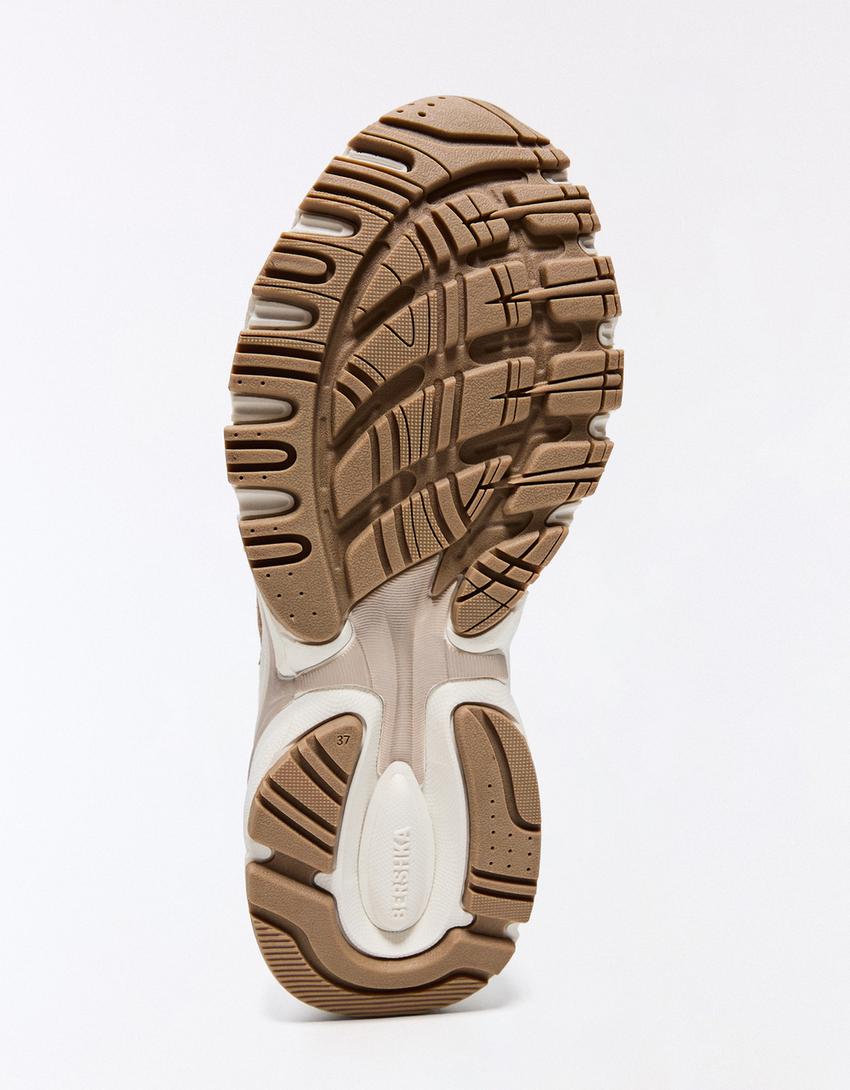 Multi-piece trainers-SAND