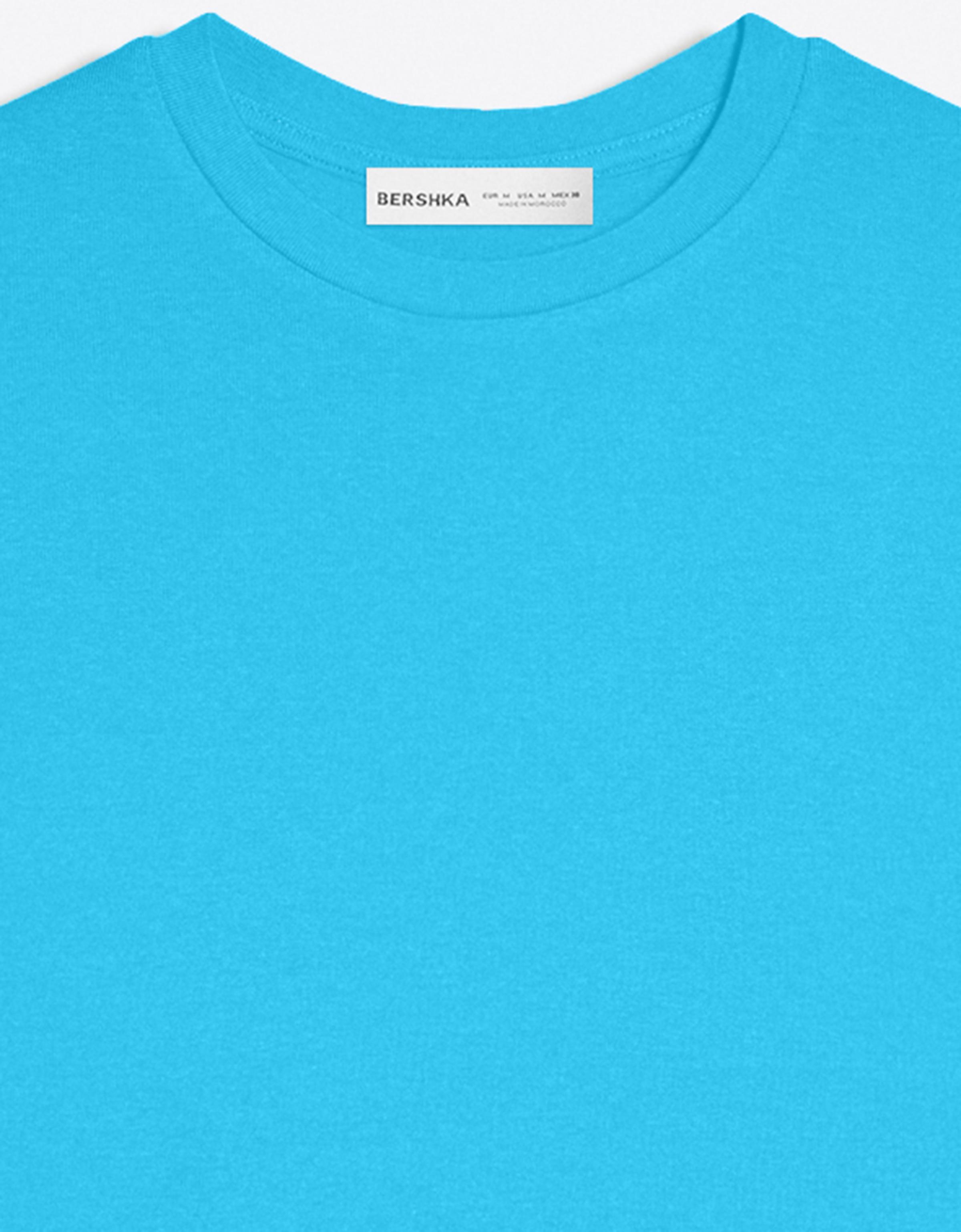 Short sleeve round neck T-shirt — Blue