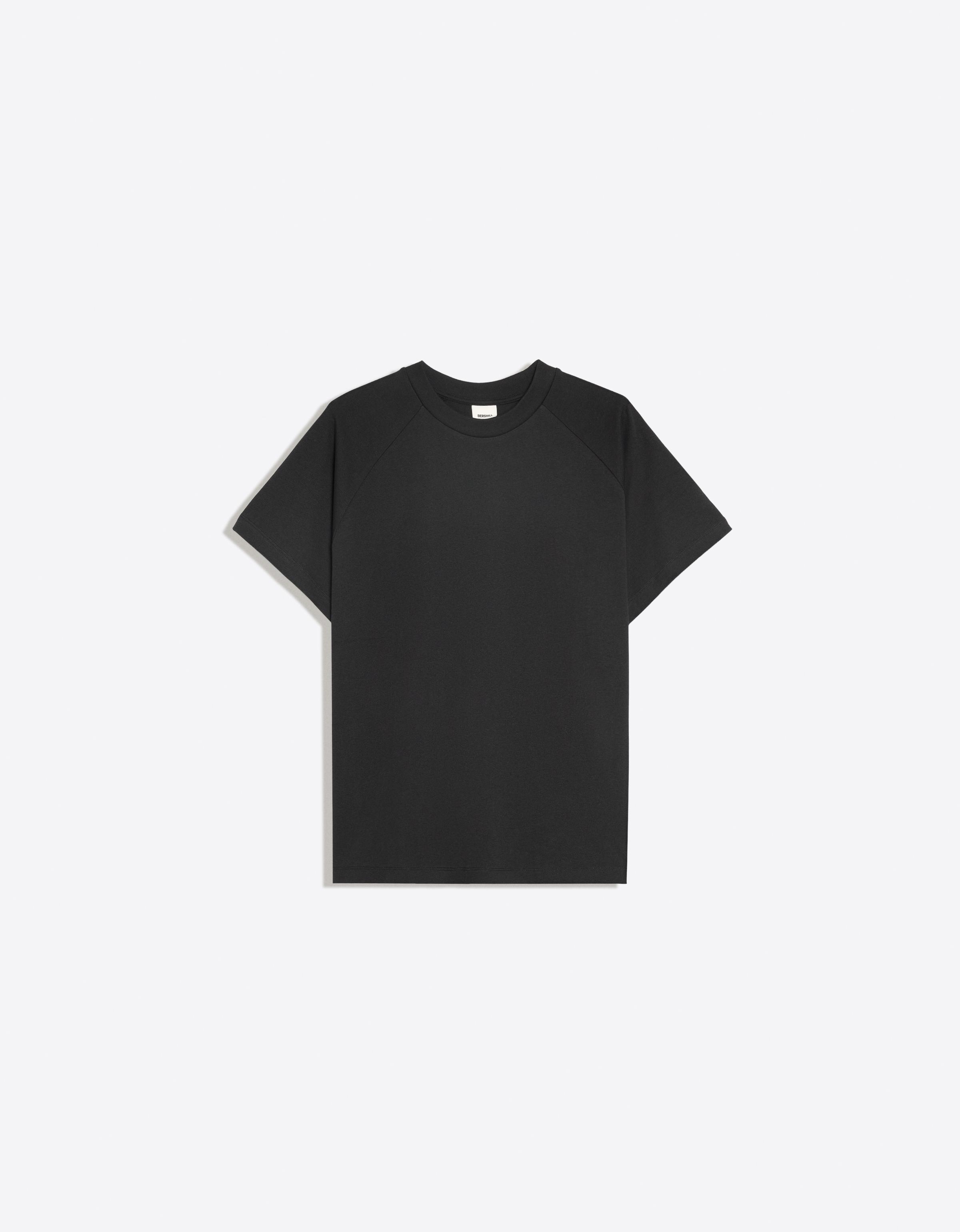 Raglan short sleeve T-shirt — Black