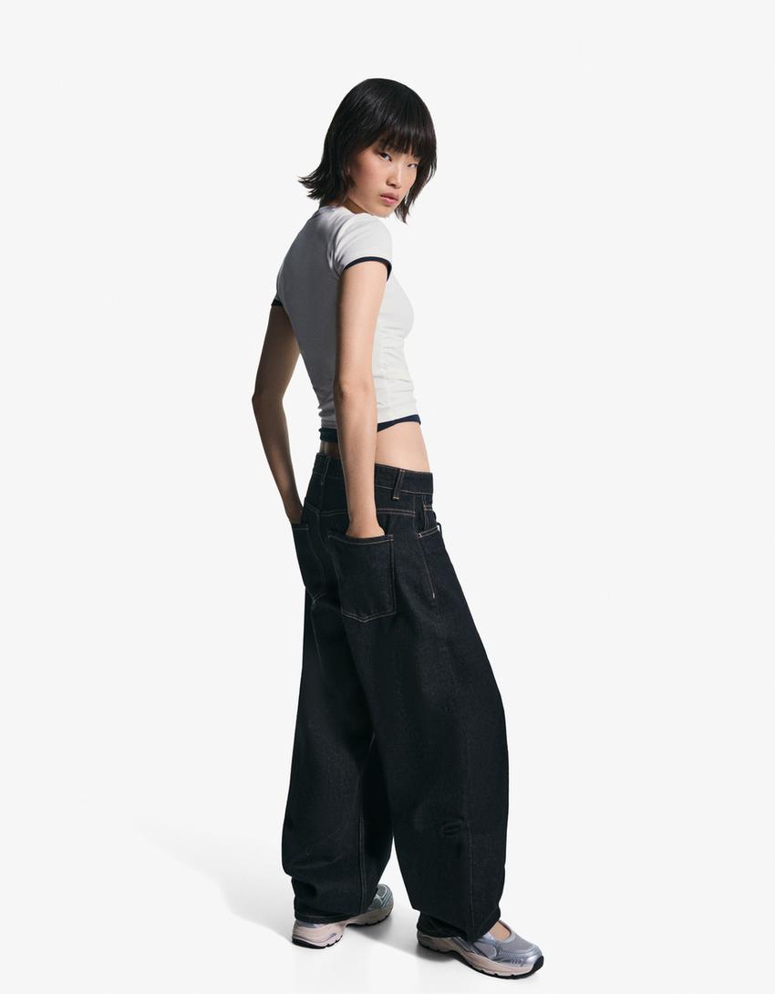 T-shirt manches courtes imprimé clous-Blanc cassé