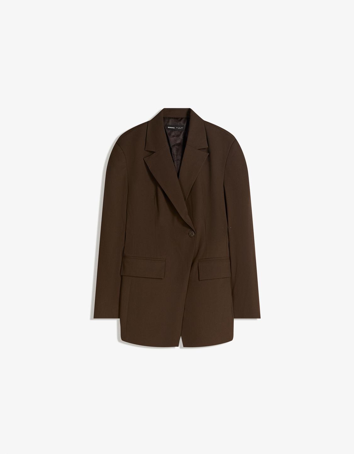 Blazer with side button
