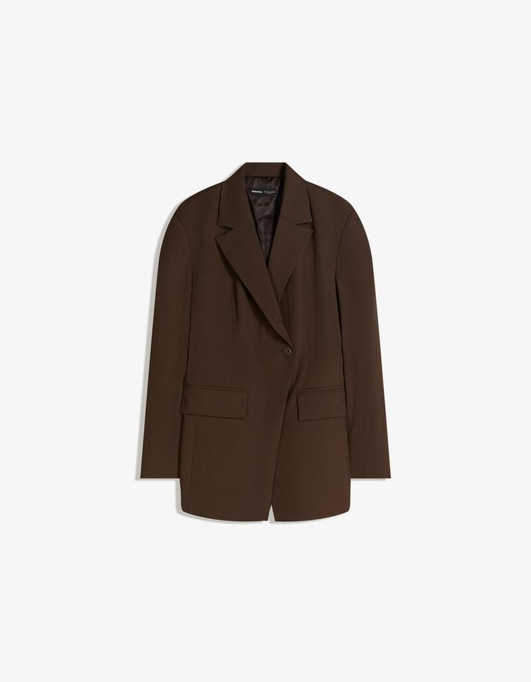 Blazer with side button