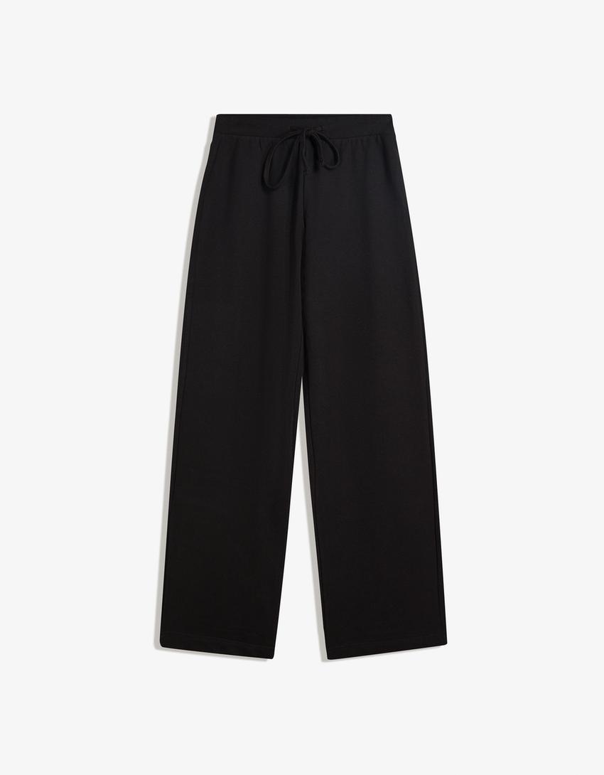 Plush pants-Black-3