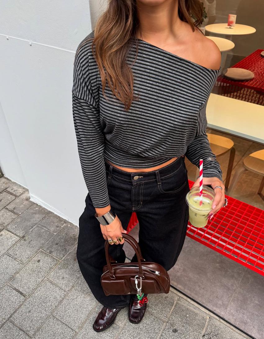 Bolso bowling-Marrón