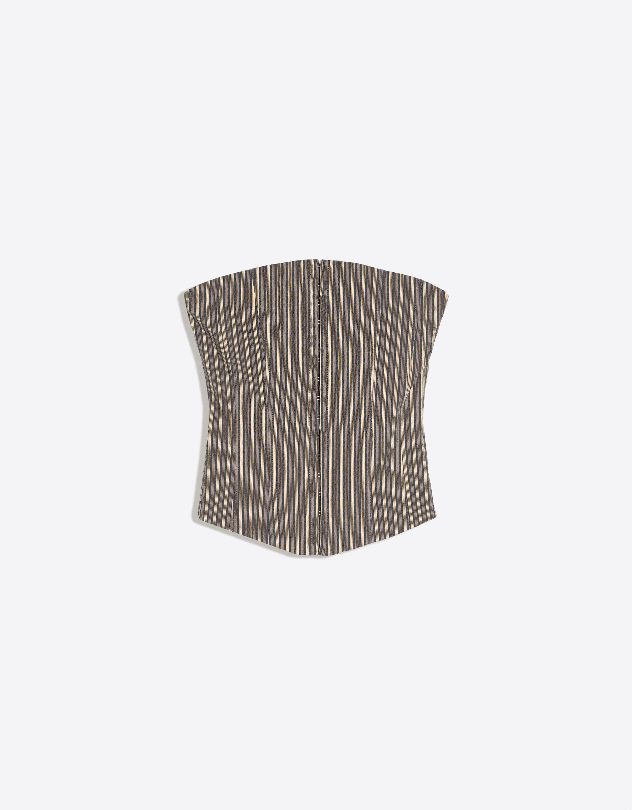 Corset bandeau top — Grey