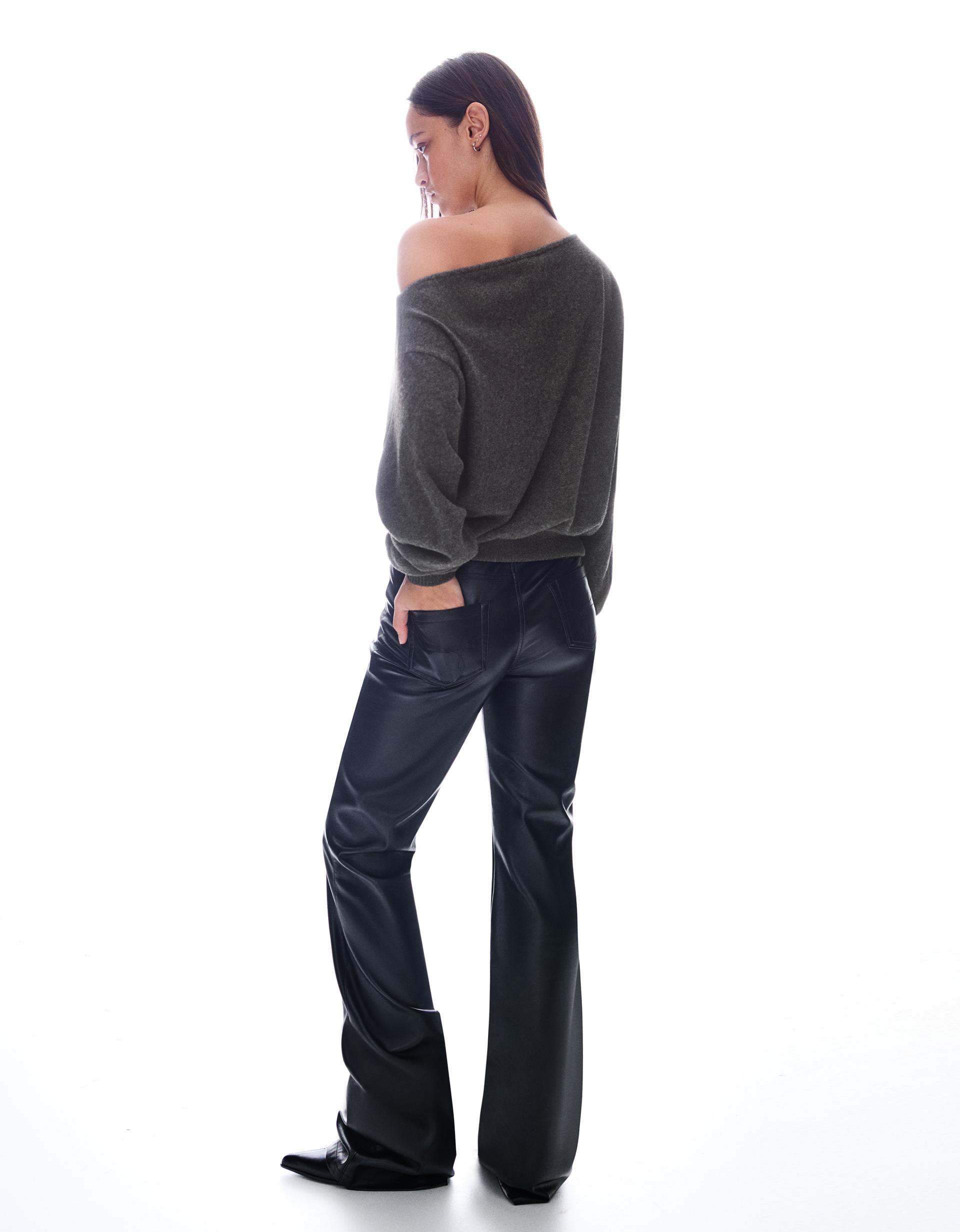 Knit sweater with studs