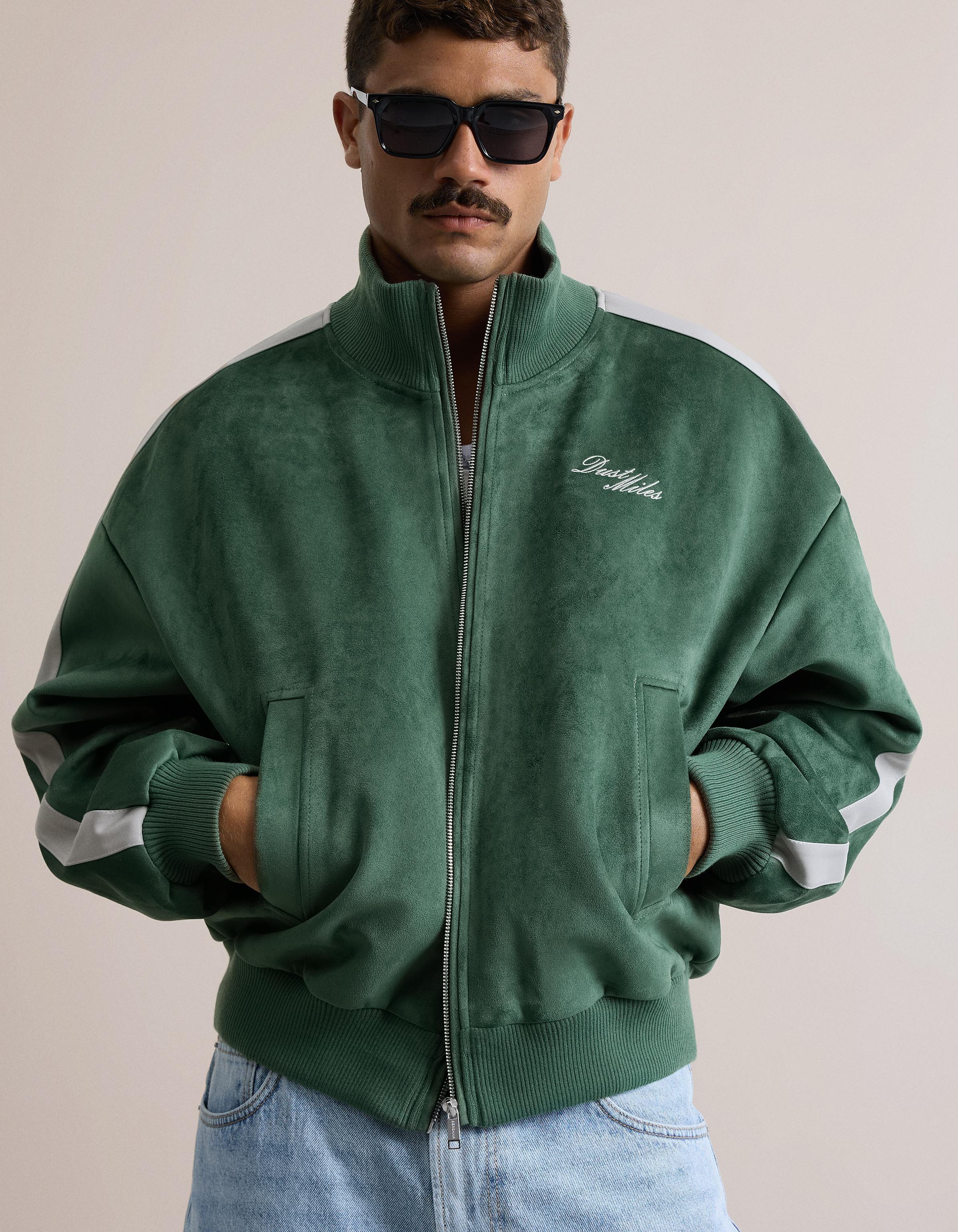 Boxy fit süet efektli ceket - Görsel 15