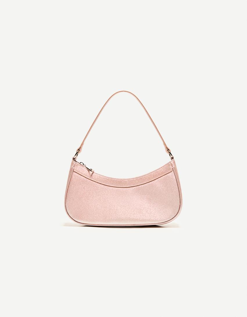 Parıltılı mini çanta-Pembe