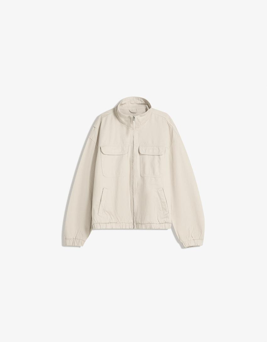 Veste à poches-Camel-5