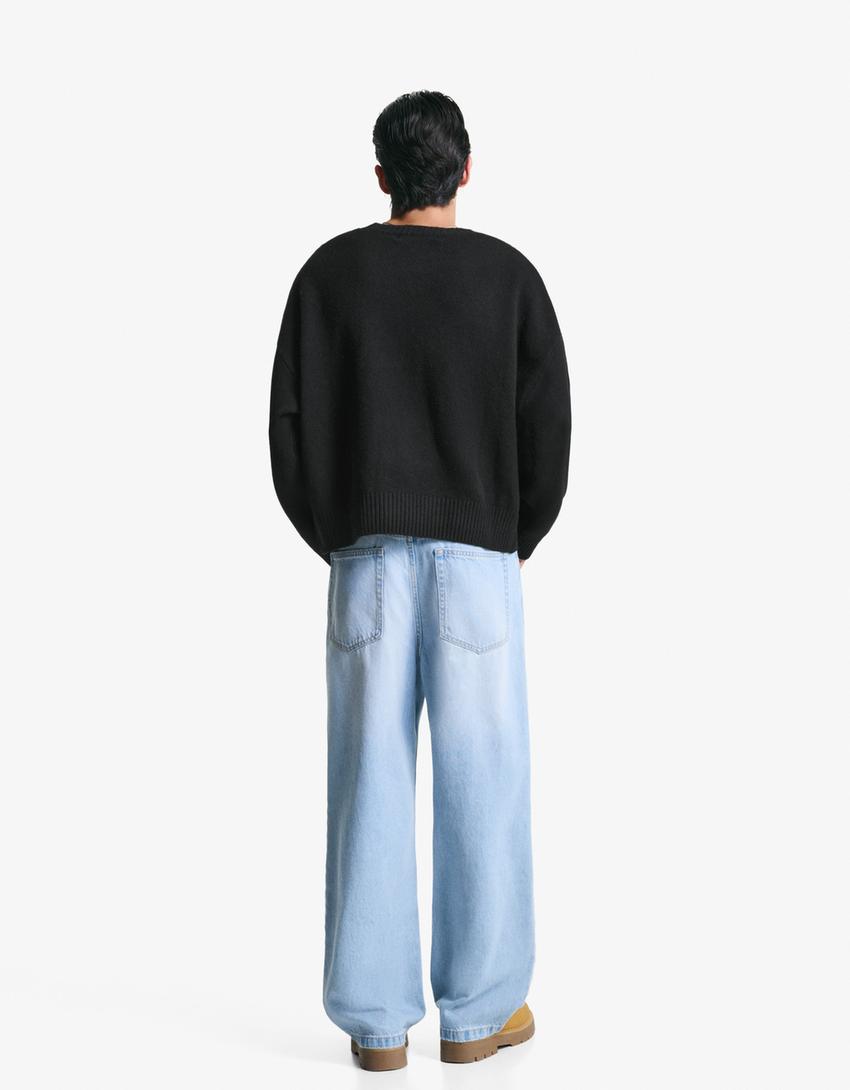 Cropped jumper-Black-1