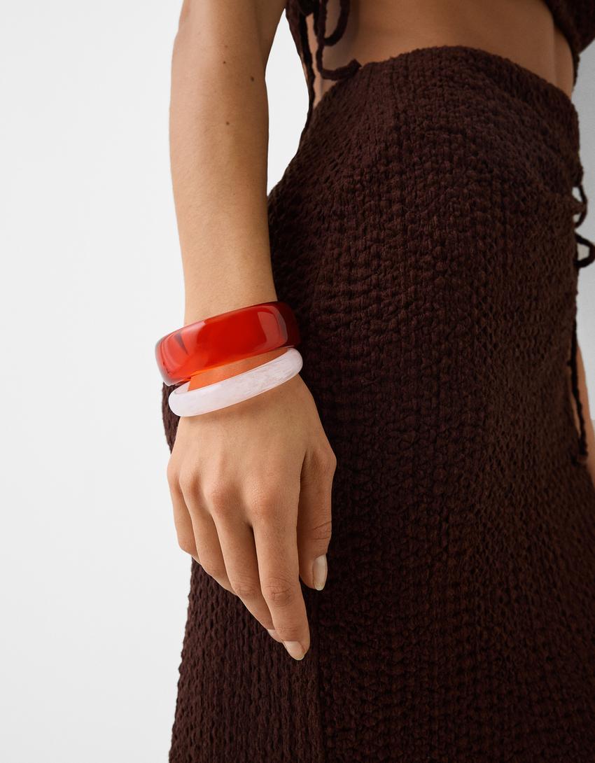Pack de 2 bracelets-Rouge-3